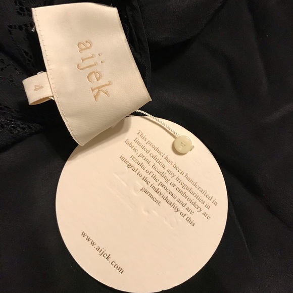 Anthropologie Aijek 100% Silk Lace Insert Shift 4 - Picture 8 of 12